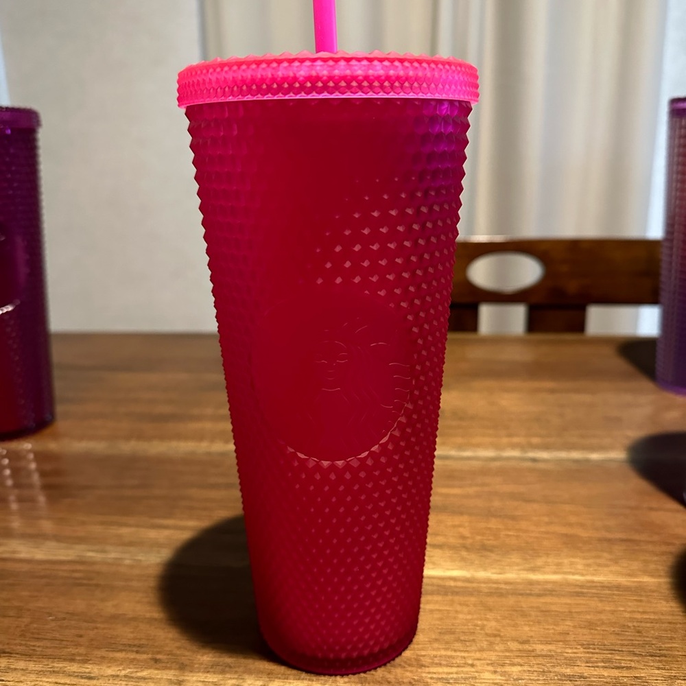 2021 summer pink studded Starbucks tumbler